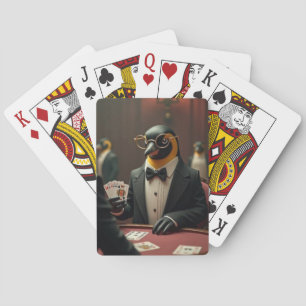 Jeu De Cartes Pingouin jouant aux cartes