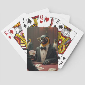 Jeu De Cartes Pingouin jouant aux cartes