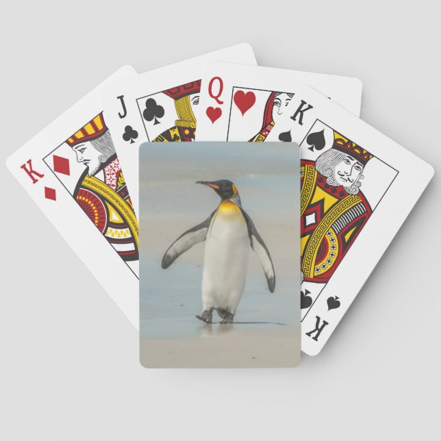 Jeu De Cartes Pingouin marchant sur la plage (dos)