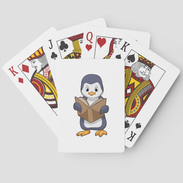 Jeu De Cartes Pingouin Nerd avec Livre (dos)