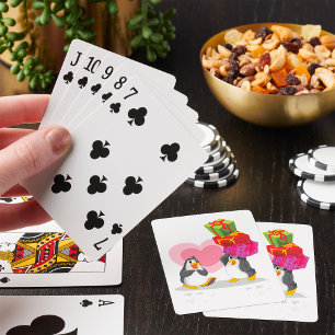 Jeu De Cartes Pingouins Avec Cadeaux Jouer Des Cartes