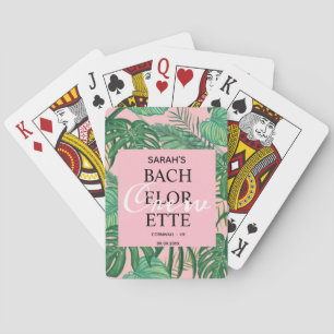 Jeu De Cartes Pink Tropical Floral Girly