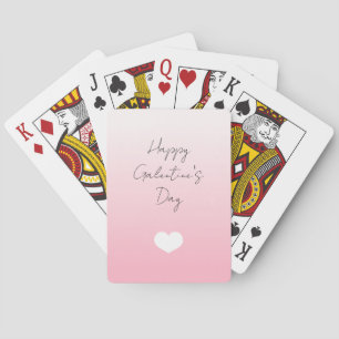 Jeu De Cartes Pink White Heart Joyeux Jeux de la Saint-Galentin