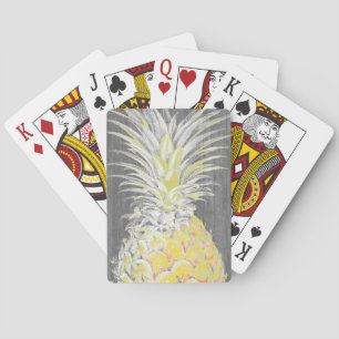 Jeu De Cartes Pinneapple jaune tropical