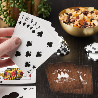 Jeu De Cartes Pins de Réunion Famille Bois rustique Imprimer