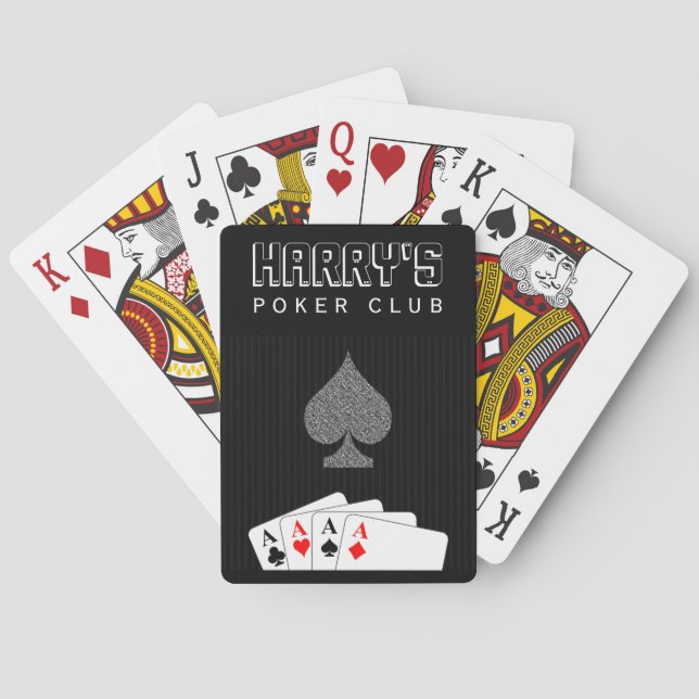 Jeu De Cartes Pinstripe Suit Casino Poker Club Bicyclette® Carte (dos)