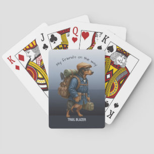 Jeu De Cartes Pionnier de la randonnée aventurière jouant au tec
