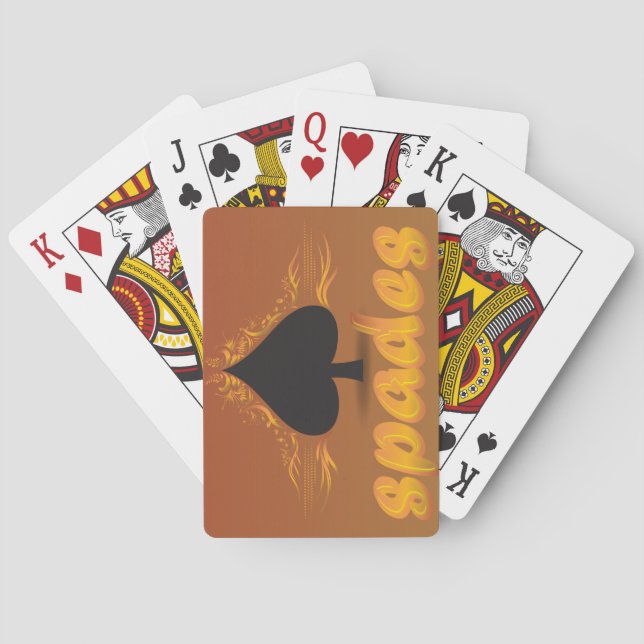 Jeu De Cartes Pique jouant carte (dos)