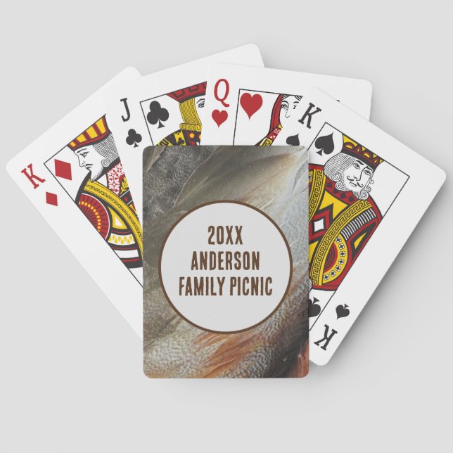 Jeu De Cartes Pique-nique annuel Nature Feather Famille Réunion (dos)