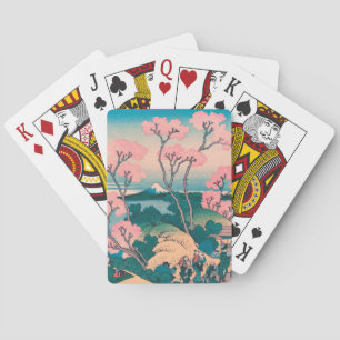 Jeu De Cartes Pique-nique de printemps sous les fleurs de cerisi
