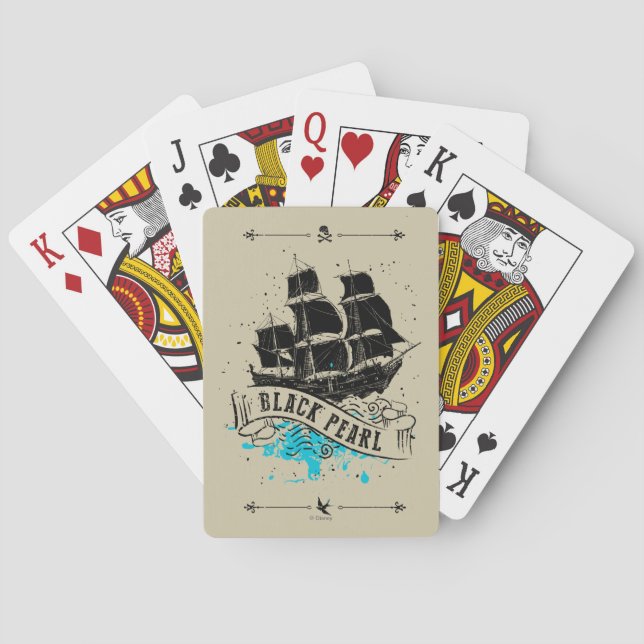 Jeu De Cartes Pirates des Caraïbes 5 | Black Pearl (dos)