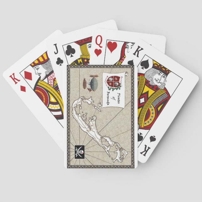 Jeu De Cartes Pirates des cartes de jeu des Bermudes (dos)