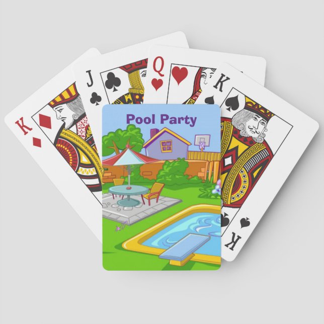 Jeu De Cartes Piscine Party Jouer des cartes (dos)