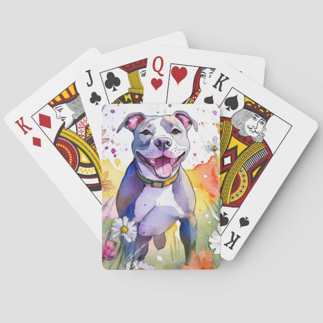 Jeu De Cartes Pit Bull Dog Jouer des cartes (dos)