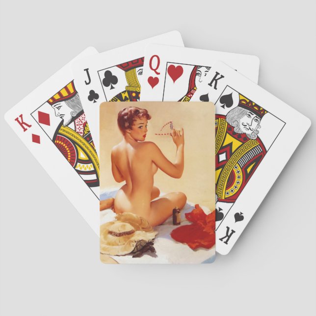 Jeu De Cartes Plage Beauté Pin Up (dos)