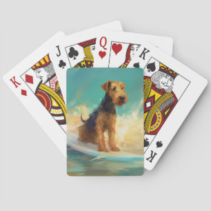 Jeu De Cartes Plage d'Airedale Surf Painting