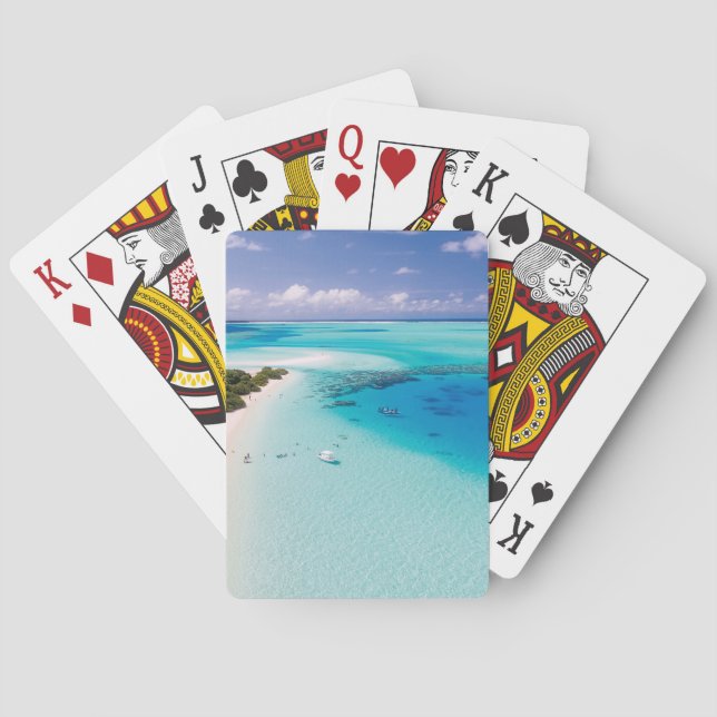Jeu De Cartes Plage des Maldives (dos)