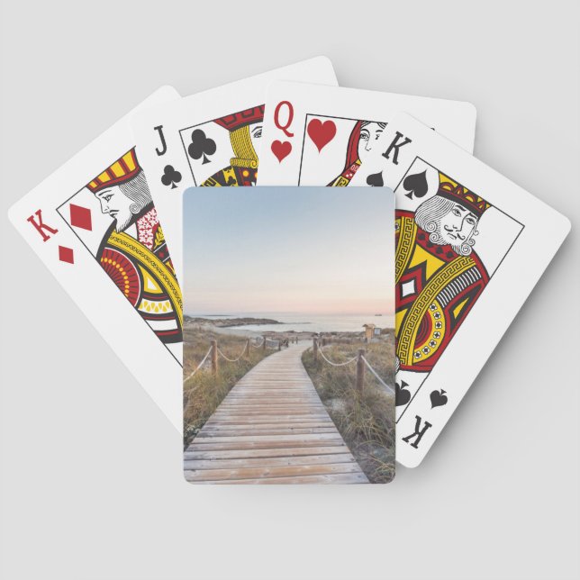 Jeu De Cartes Plage d'es Pujols à l'aube (dos)