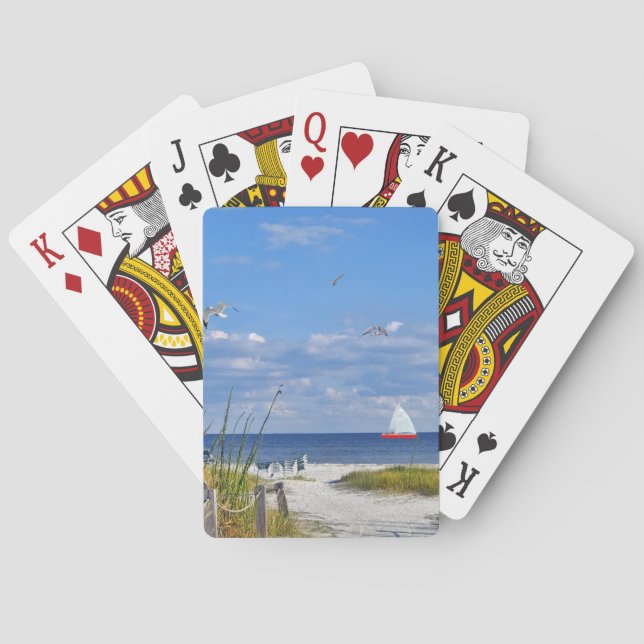 Jeu De Cartes Plage d'île de Sanibel (dos)