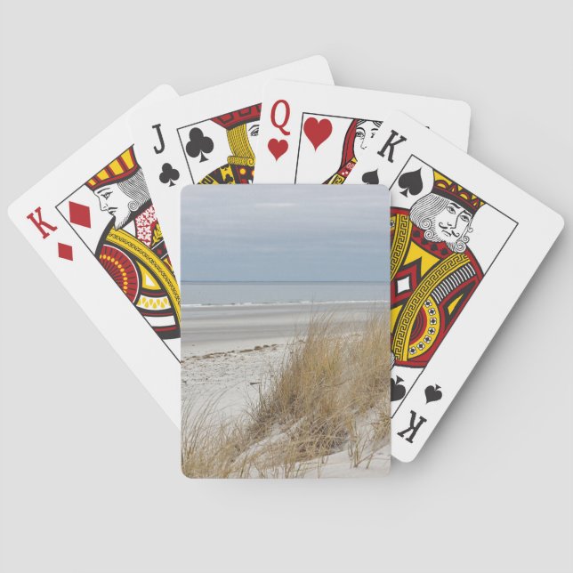 Jeu De Cartes Plage d'océan sur Cape Cod (dos)