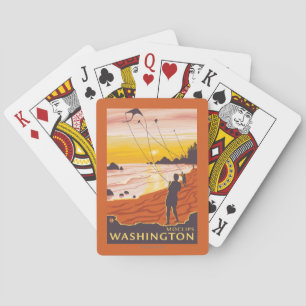 Jeu De Cartes Plage et cerfs-volants - Moclips, Washington