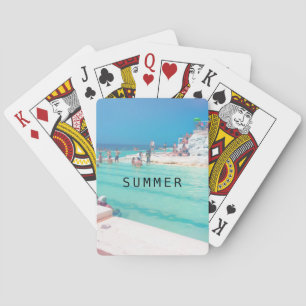 Jeu De Cartes Plage Ocean Pool Blue Aqua Personal