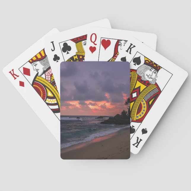 Jeu De Cartes Plage romantique à Dusk (dos)
