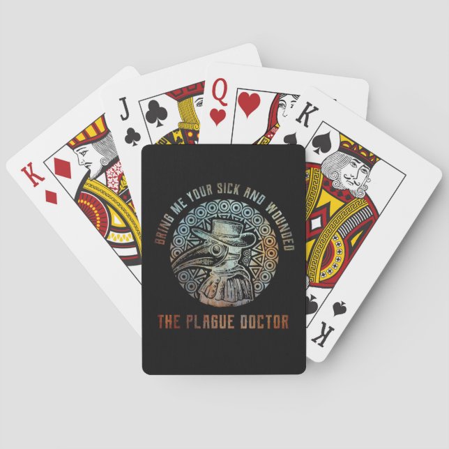 Jeu De Cartes Plague Docteur Moyen Age médiéval (dos)
