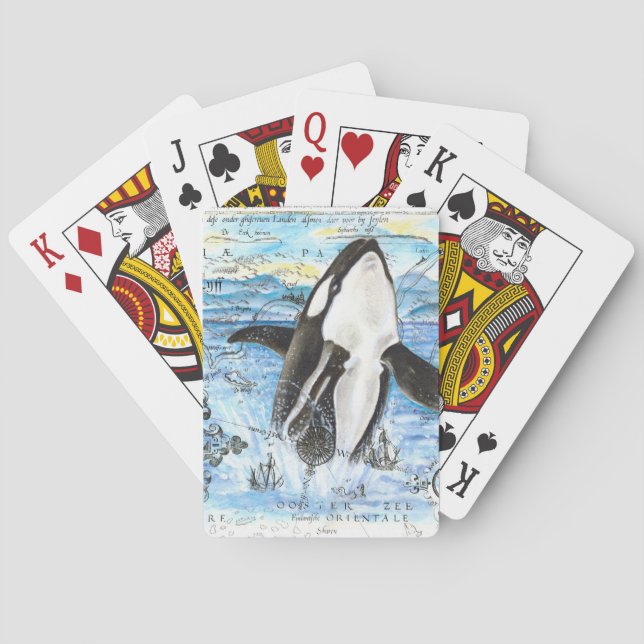 Jeu De Cartes Plan Breaching Orca (dos)