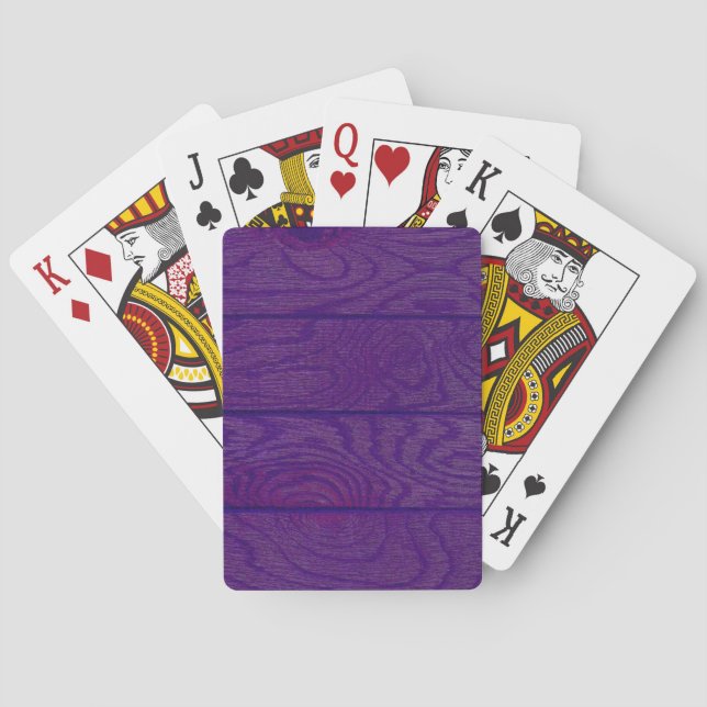 Jeu De Cartes Plancher en bois (dos)