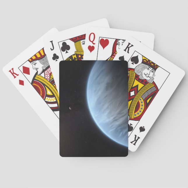 Jeu De Cartes Planète K2-18b, Étoile Hôte Et Planète Accompagnan (dos)