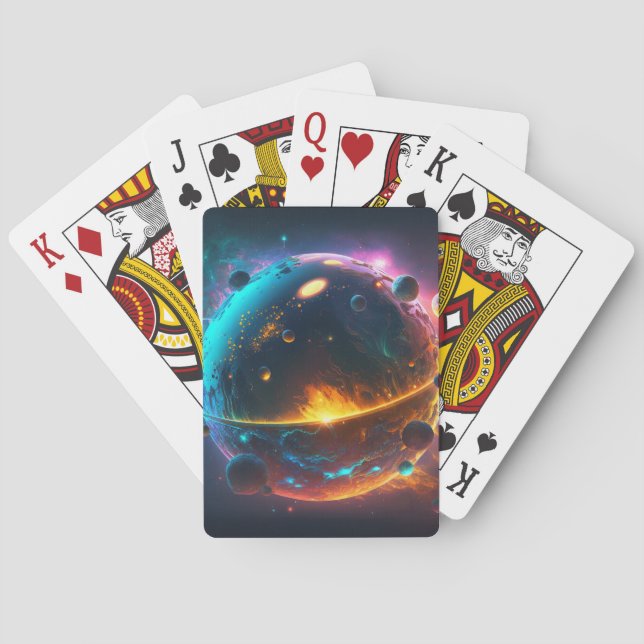 Jeu De Cartes Planète spatiale (dos)