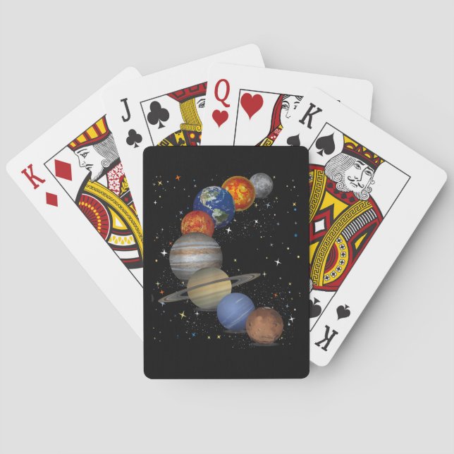 Jeu De Cartes Planètes de galaxie univers Astronomie solaire Esp (dos)