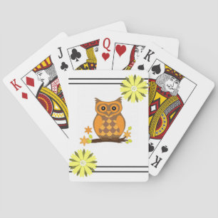Jeu De Cartes Plaque de cartes de jeu de hibou