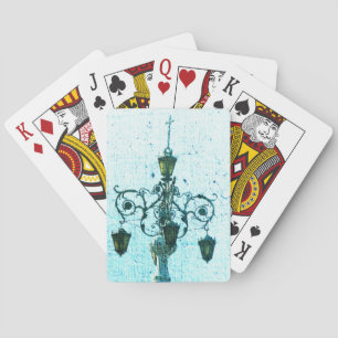 Jeu De Cartes Plate-forme bleu clair