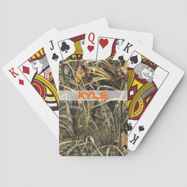 Jeu De Cartes Plate-forme de Camo des cartes de chasse (dos)
