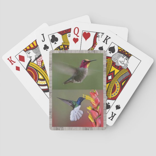 Jeu De Cartes Plate-forme de colibris des cartes de jeu (dos)
