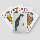 Plate-forme des cartes avec le pingouin art.