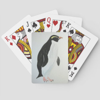 Jeu De Cartes Plate-forme des cartes avec le pingouin art.