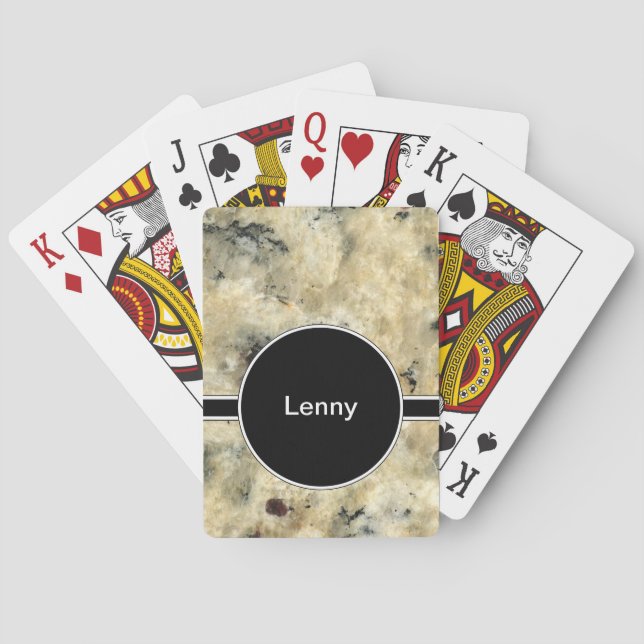 Jeu De Cartes Plate-forme des cartes de marbre (dos)