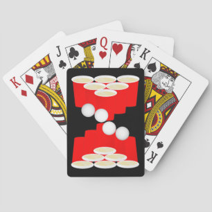Jeu De Cartes Plateau de carte de lecture de bière Pong - Revers
