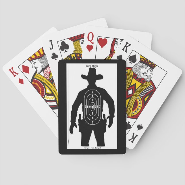 Jeu De Cartes Plateau de cartes avec un modèle de cow-boy (dos)