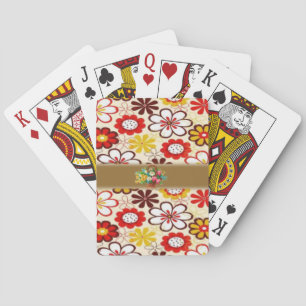 Jeu De Cartes Plateau de cartes de jeu floral