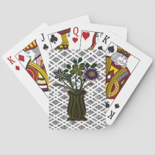 Jeu De Cartes Plateau de cartes de jeu floral