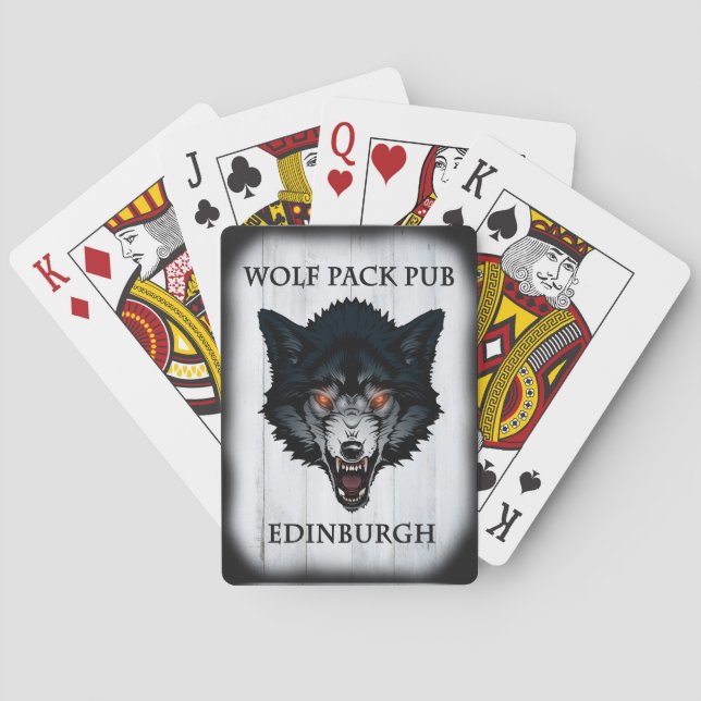 Jeu De Cartes Plateau de pub Wolf Pack (dos)