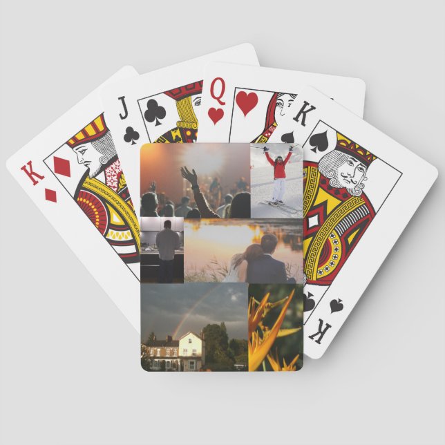 Jeu De Cartes Plateau Personnalisé De Cartes Avec Photos (dos)