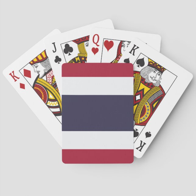 Jeu De Cartes Playing Cards with flag of Thailand (dos)