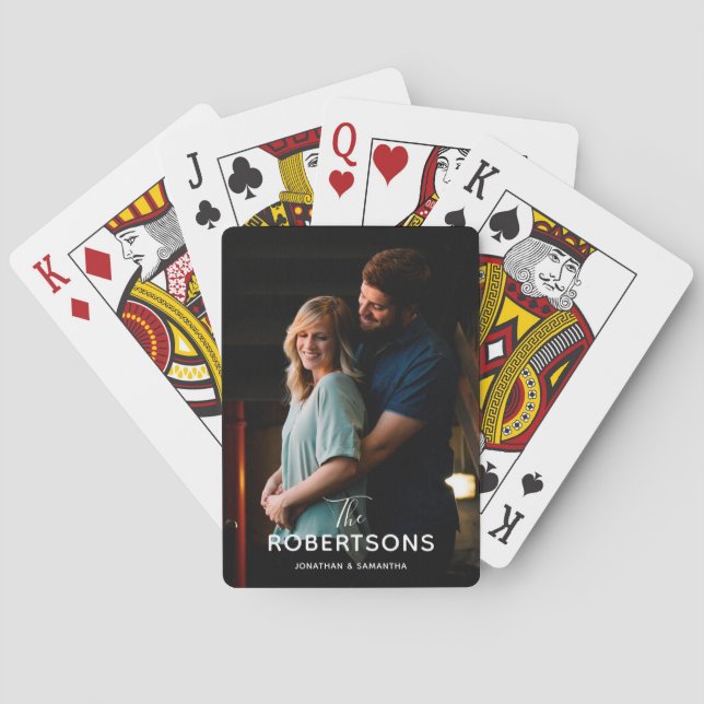Jeu De Cartes Pleine photo avec le texte blanc de recouvrement (dos)