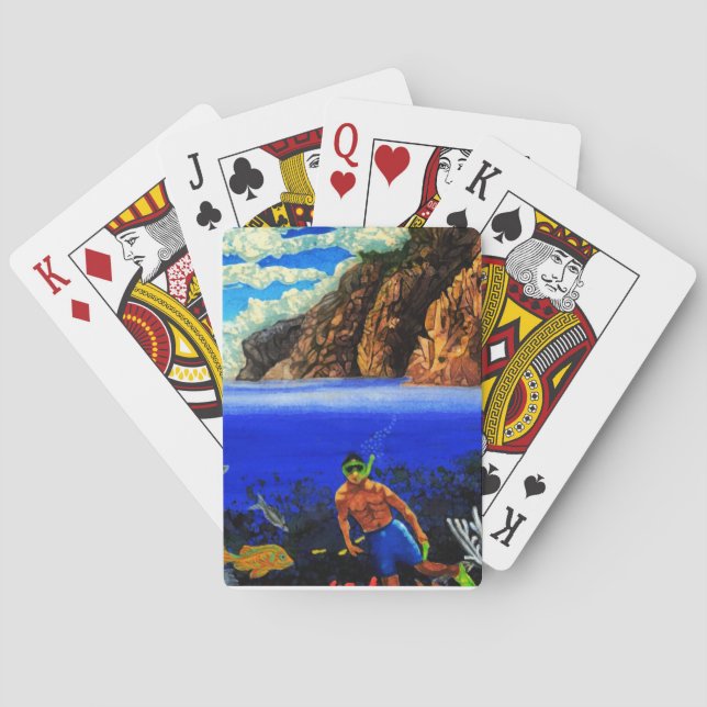 Jeu De Cartes Plongée en apnée à Black Rock  (dos)