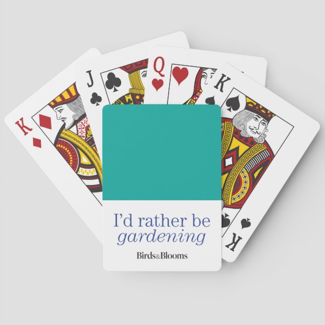 Jeu De Cartes Plutôt fasse du jardinage (dos)
